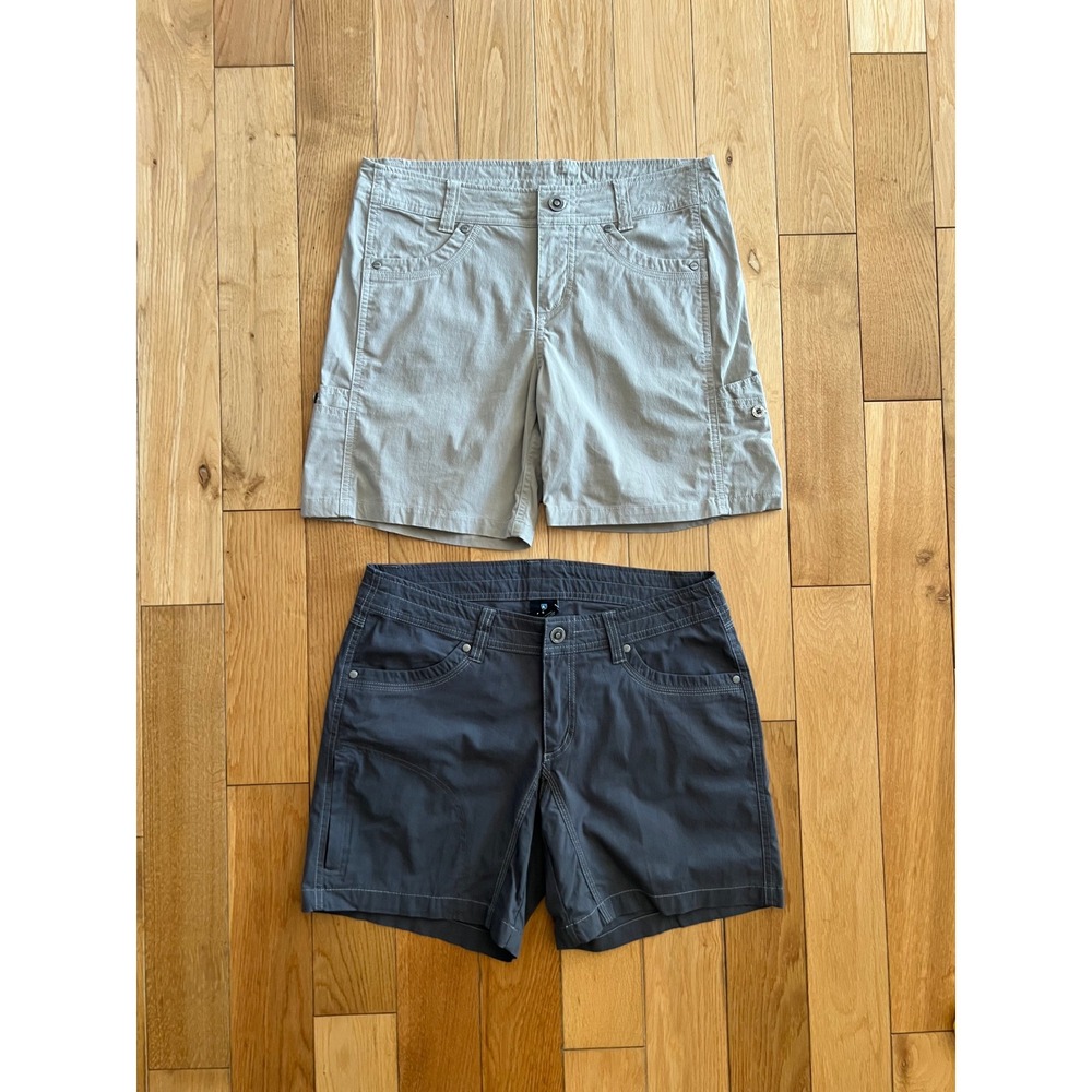 Kuhl Lot of 2 Women's Hiking Shorts 6" Inseam Mid Rise Size 6